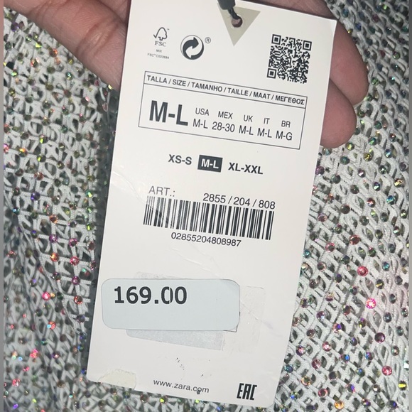 RHINESTONE MESH DRESS - Picture 8 of 10